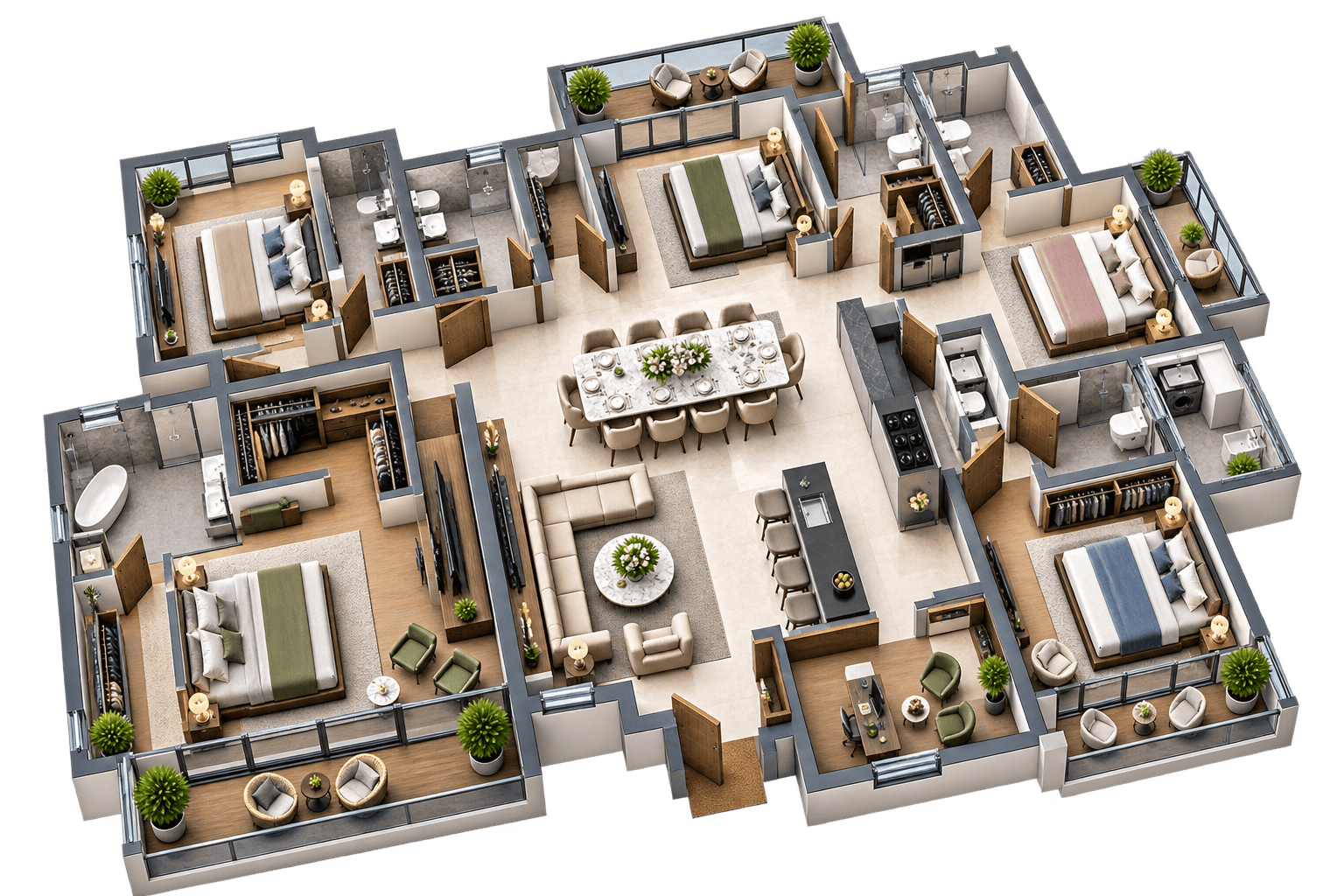 Codename LIFE 360 Dhanori 5 BHK Floor Plan Image